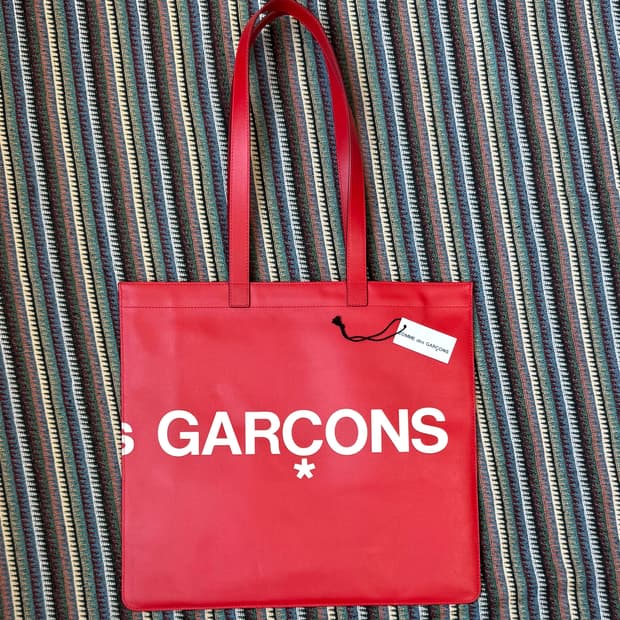 꼼데가르송 레더 쇼퍼백 숄더백