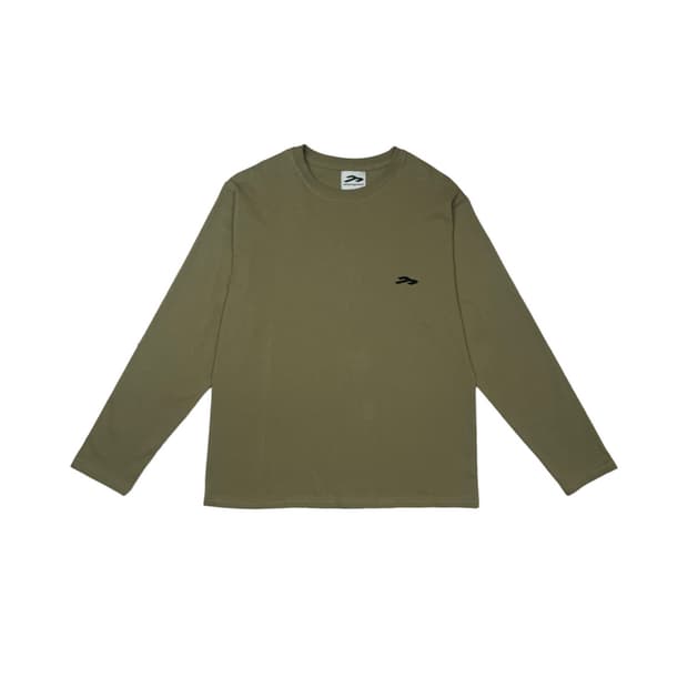 탄산마그네슘 카키 스타 롱슬리브 우먼