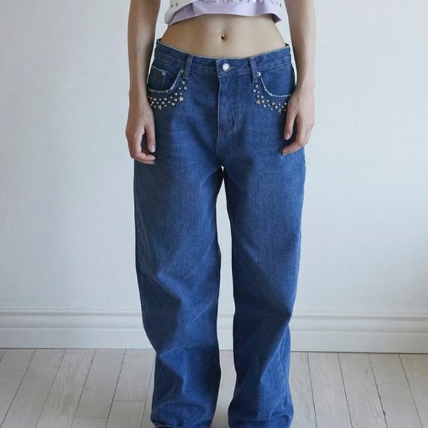 새제품) 데어드 스타 스터드 샌드 데님팬츠 s