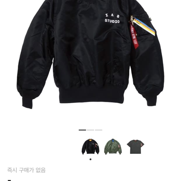 아이앱 스튜디오 x 알파 인더스트리 MA1 맨투맨 L