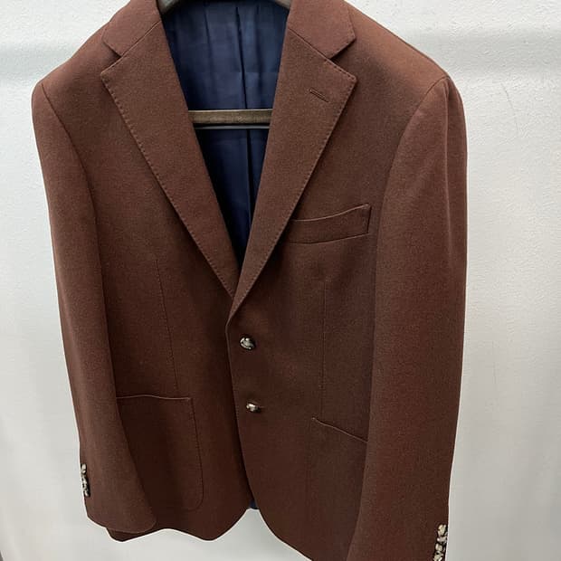 100) 수트서플라이 버건디 울자켓 