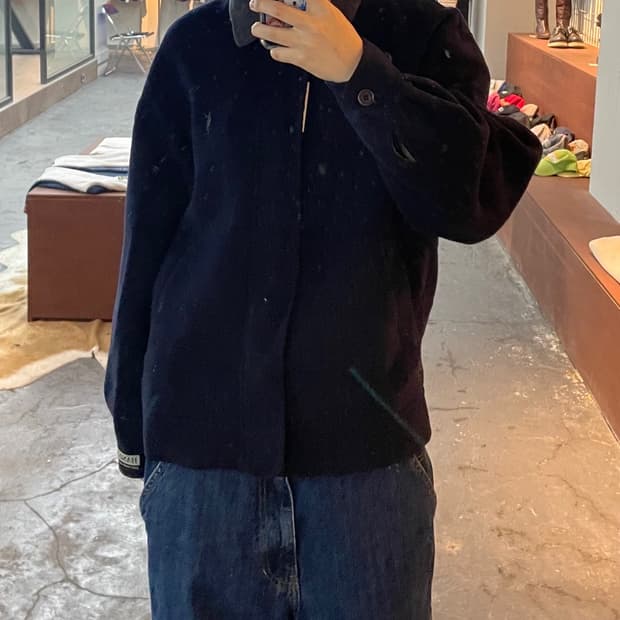 입생로랑 네이비 블루종 자켓 H375