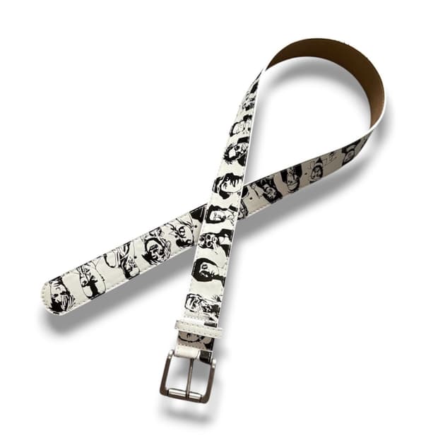 Vintage artist white belt