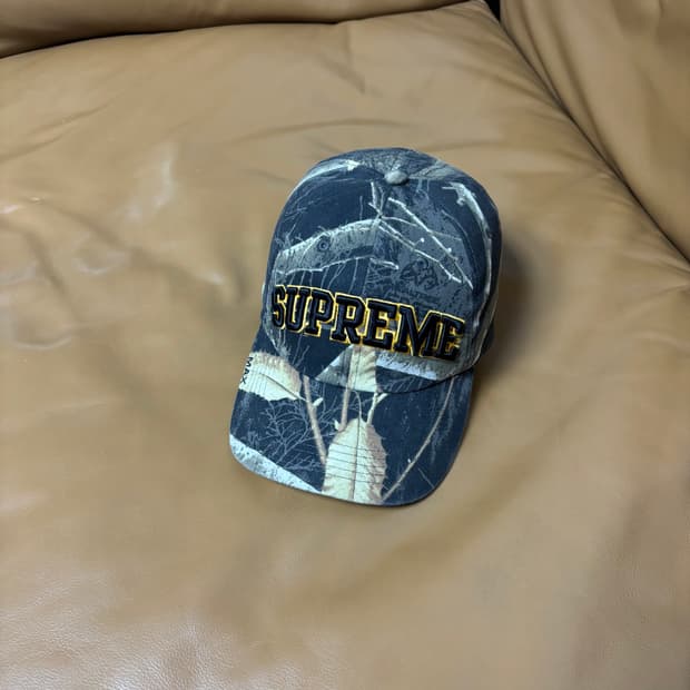 Supreme 슈프림 우드랜드 카모 6패널 볼캡 모자 (Camo)