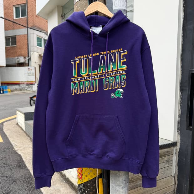 Champion tulane maroi gras purple hoodie