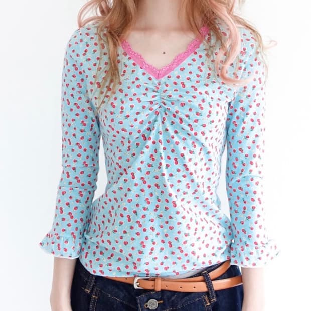 샵페어리 스트로베리 레이스 탑 민트