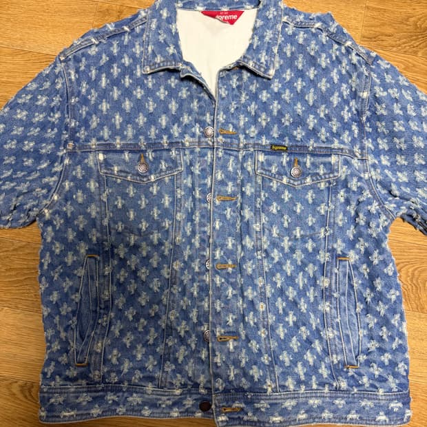 [M]슈프림 홀 펀치 데님 트러커