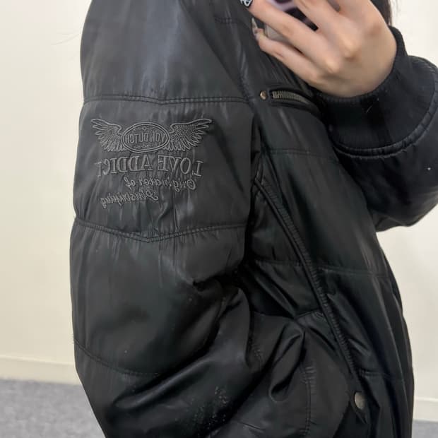 ˃̶ Von Dutch 멀티지퍼 윙 자수 자켓 ˂̶
