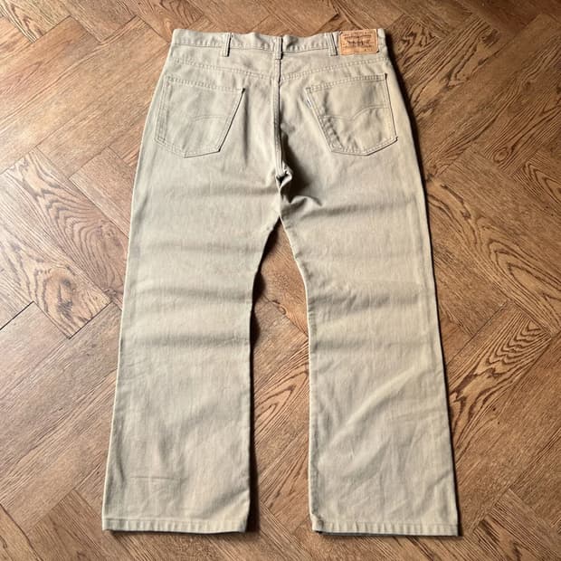 [36]80s 리바이스 화이트탭 517-9722 베이지 데님팬츠