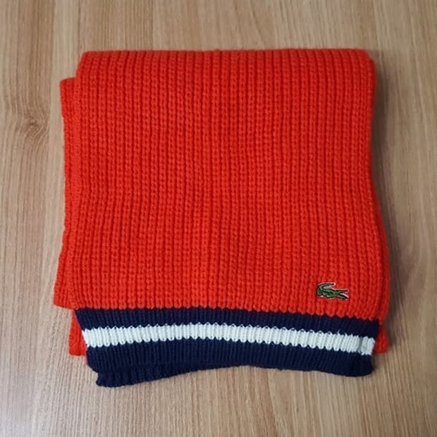 라코스테 울 니트 머플러