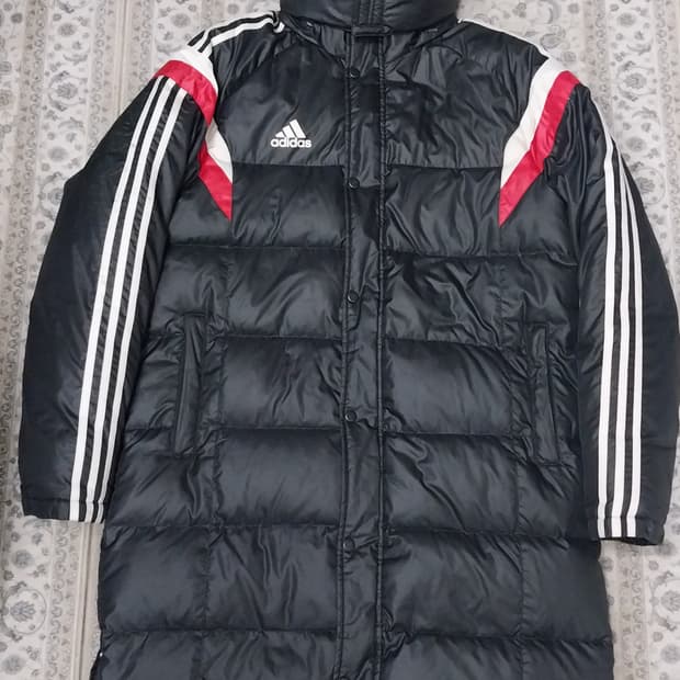 아디다스 삼선 롱패딩 100