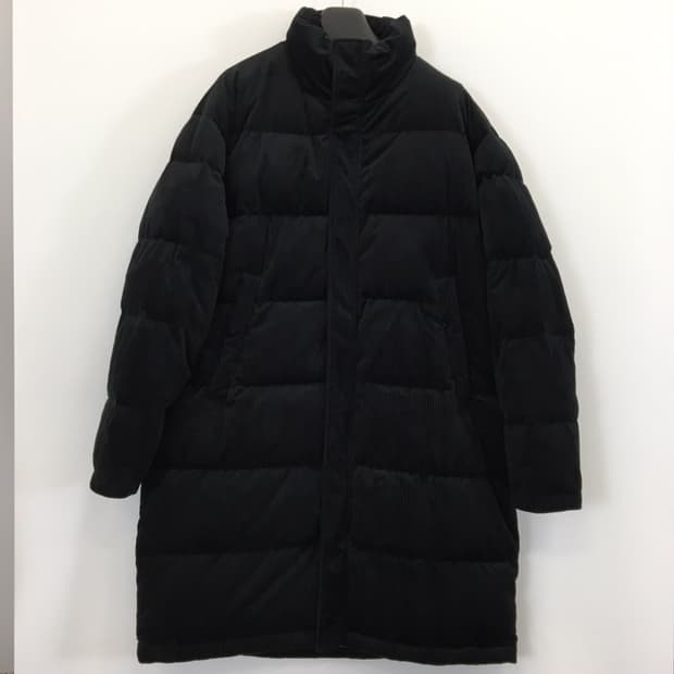 자라 코듀로이 화이트덕다운 롱패딩 L 