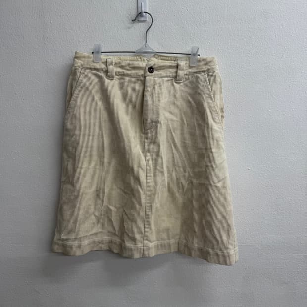마가렛호웰 MHL 아이보리 코듀로이 미디스커트 2