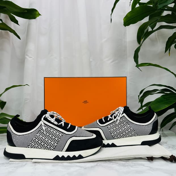 [정품] 에르메스 어딕트 니트 스니커즈 43사이즈