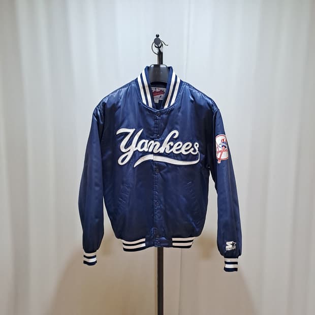 (택포) 스타터 뉴욕양키즈 스타디움 봄버 점퍼 자켓 M B106