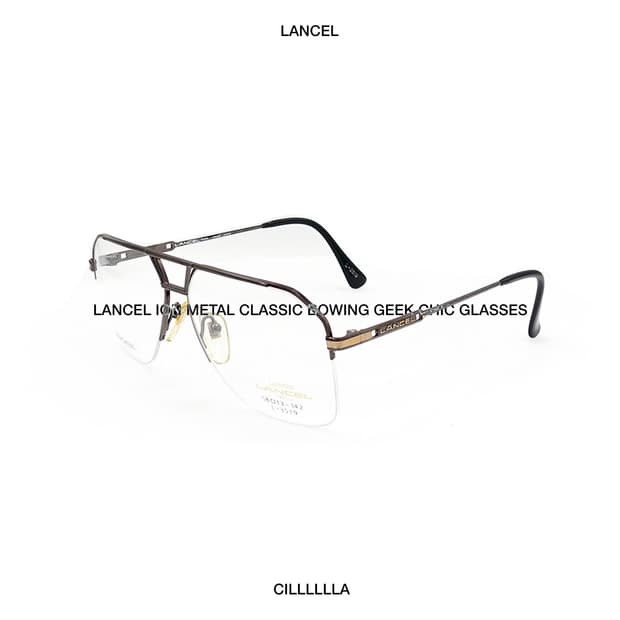 LANCEL 란셀 이온 메탈 클래식 보잉 긱시크 안경