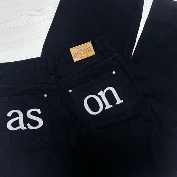 애즈온 팬츠 SMOG WIDE PANTS / BLACK