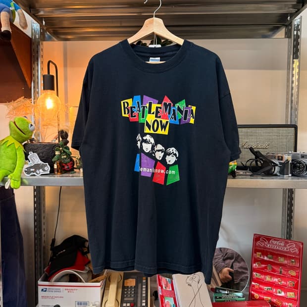 00S 비틀즈 비틀매니아 그래픽 락밴드 티셔츠 XL