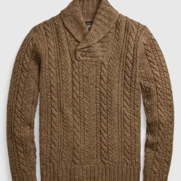 rrl 숄카라 니트