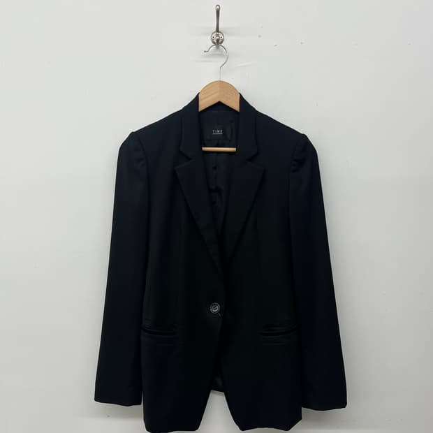 TIME 타임 블랙 여성 자켓 s