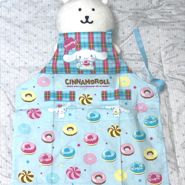 산리오 고전 2008 시나모롤 도넛 앞치마 🍩