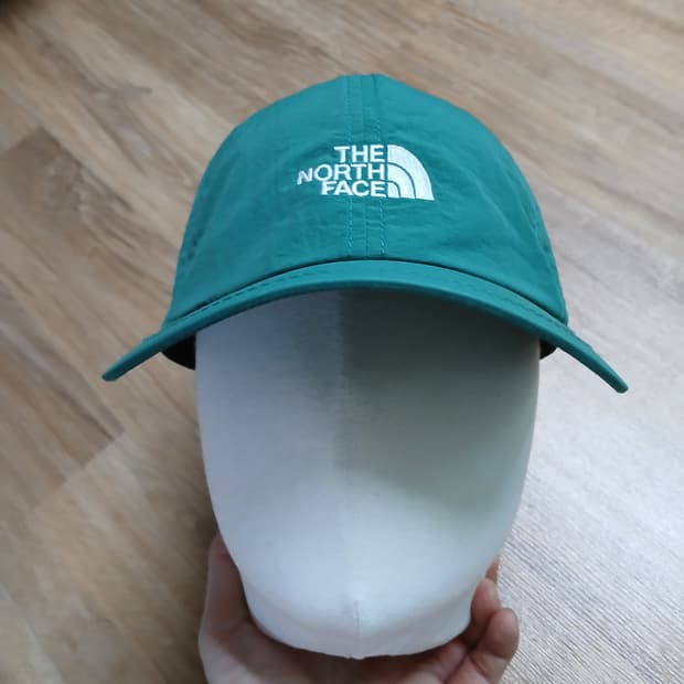 TNF 노스페이스 볼캡 모자 나일론 그린 초록 캠프 낚시