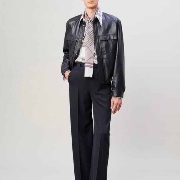 르메르 20SS 와이드 레그 팬츠 캐비어 48