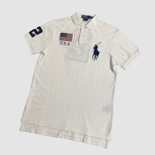 폴로 빅포니 usa 성조기 반팔카라티