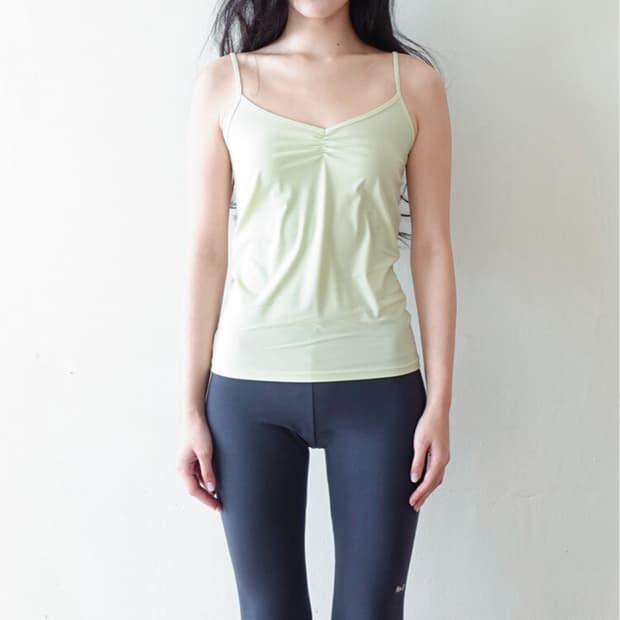 샵페어리 - clear sleeveless (lime)