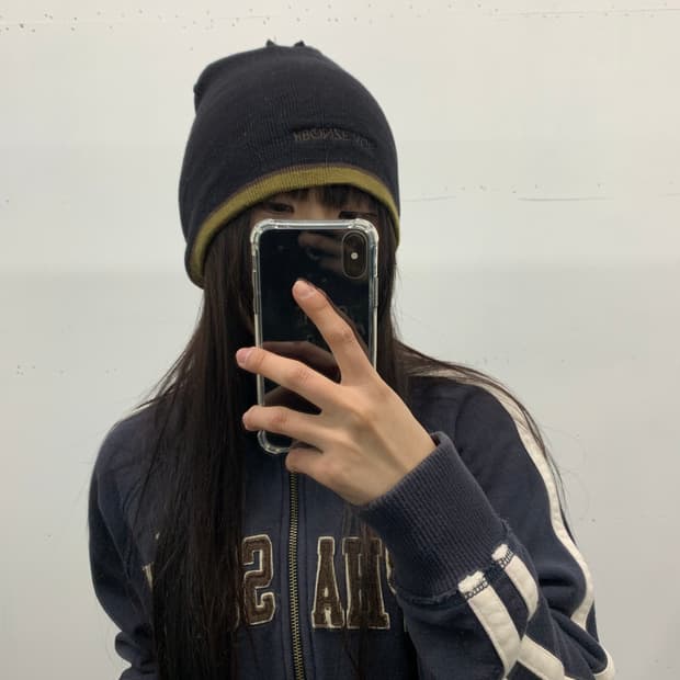 Y2k 리버시블 카모 비니