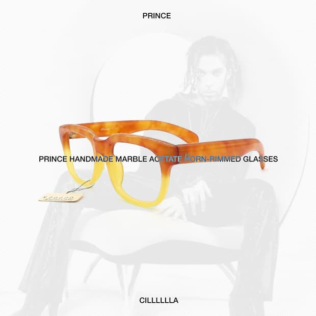 Prince 프린스 수제 마블 아세테이트 뿔테 안경