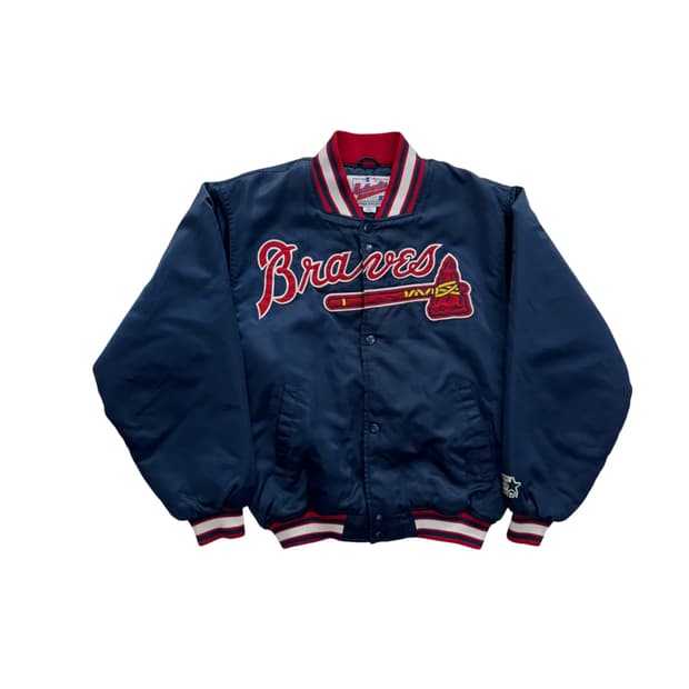 [98] 90's 스타터 'Atlanta Braves' 새틴 자켓