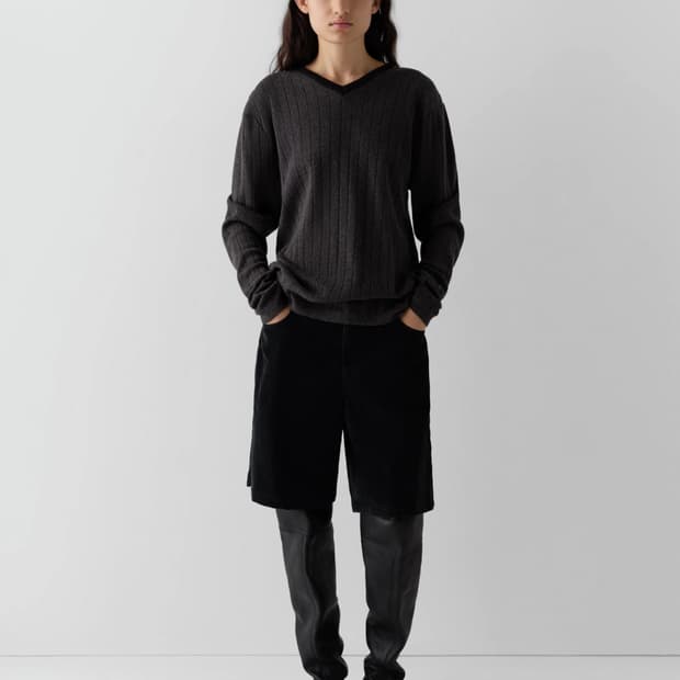 (34,36,38) 기마구아스 Gus 코듀로이 반바지/ 블랙