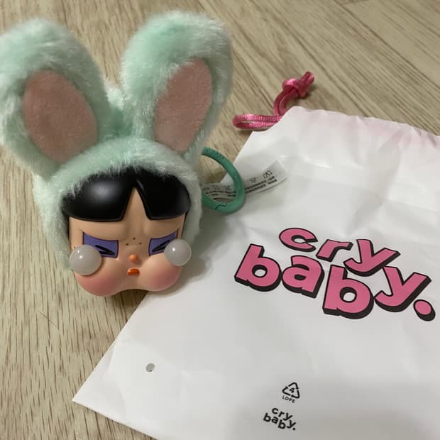 크라이베이비 파워퍼프걸 토끼 버터컵 키링