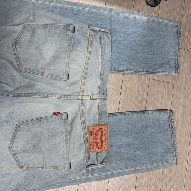리바이스 501 wahsed denim