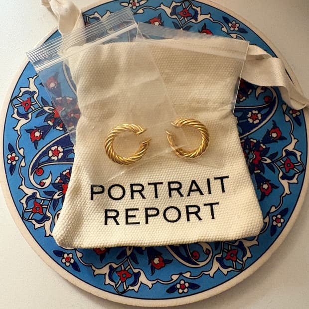 포트레이트 리포트 트위스트 이어커프 미니 2PCS