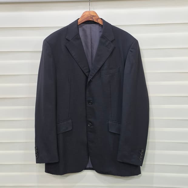 타케오키쿠치 잔체크 3버튼 블레이져 자켓- L-XL