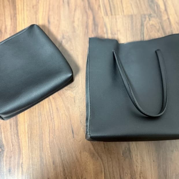 블랙 토트백 파우치 세트