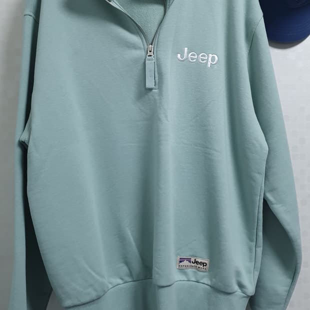 Jeep 루즈핏 반집업 맨투맨