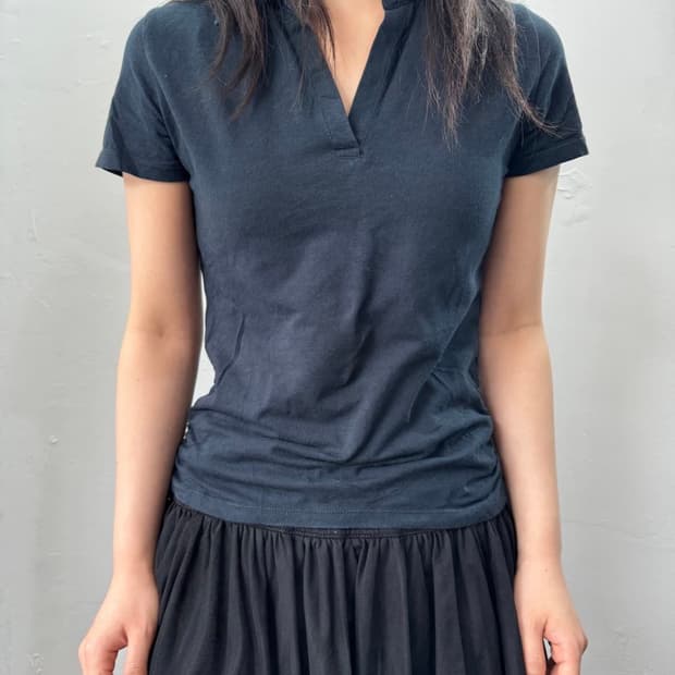 side shirring pk top