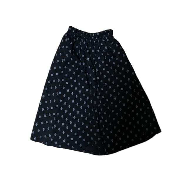 러브앤드팝메이드 쿠리 도트 미디스커트
