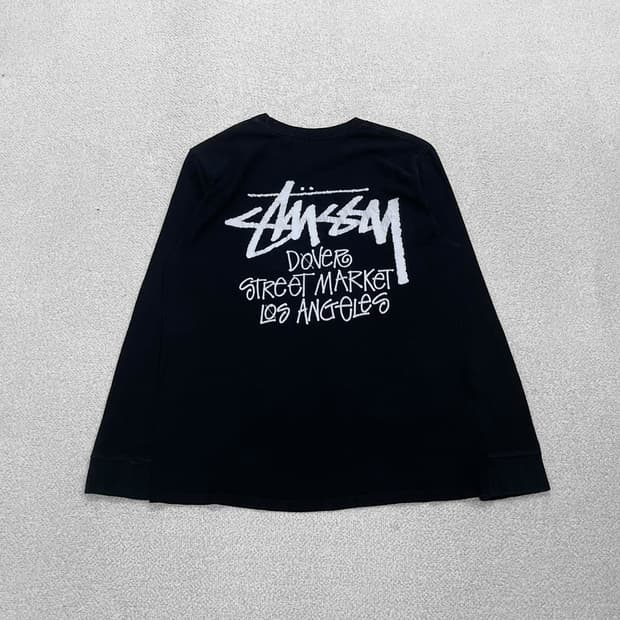 스투시 Stussy 도버스트리트마켓 롱슬리브 블랙