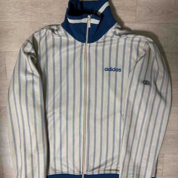 빈티지 아디다스 져지 아이보리 