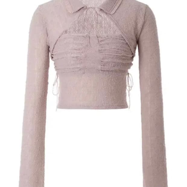 쓰리타임즈 디어 블라우스 핑크