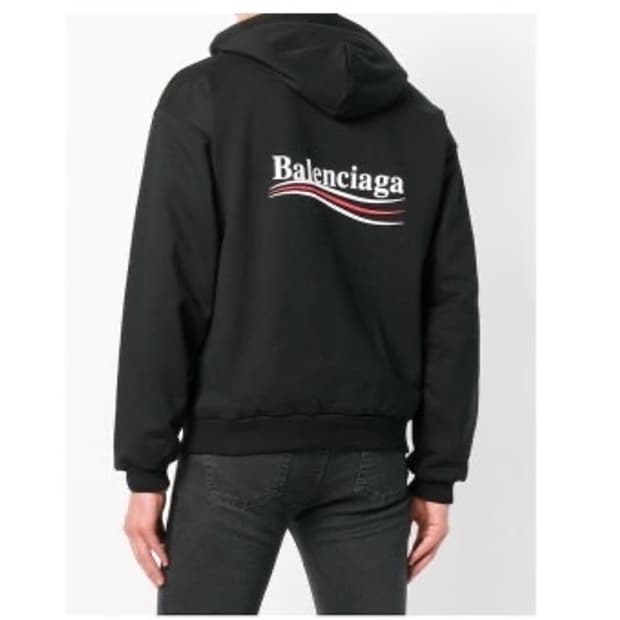 발렌시아가 웨이브 후드 L