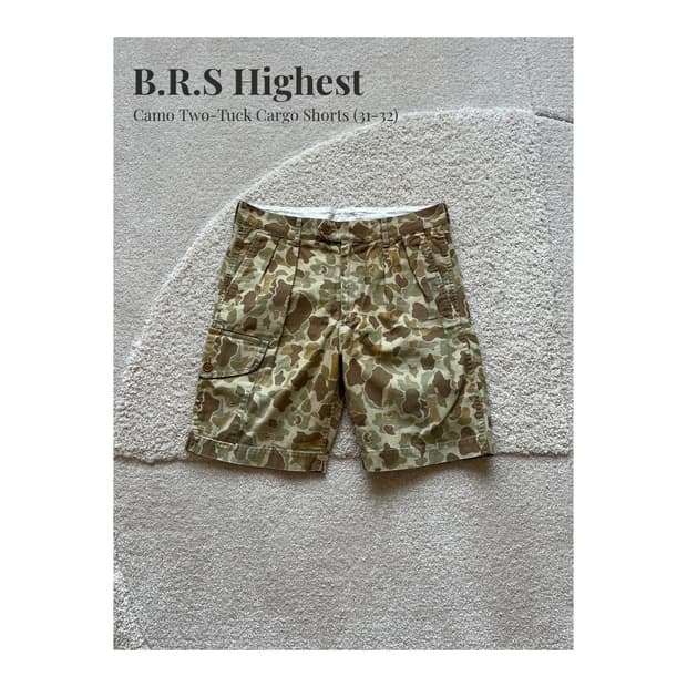B.R.S Highest 카모 투턱 카고 쇼츠 (30-31)