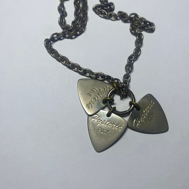 히스테릭글래머 기타 피크 목걸이