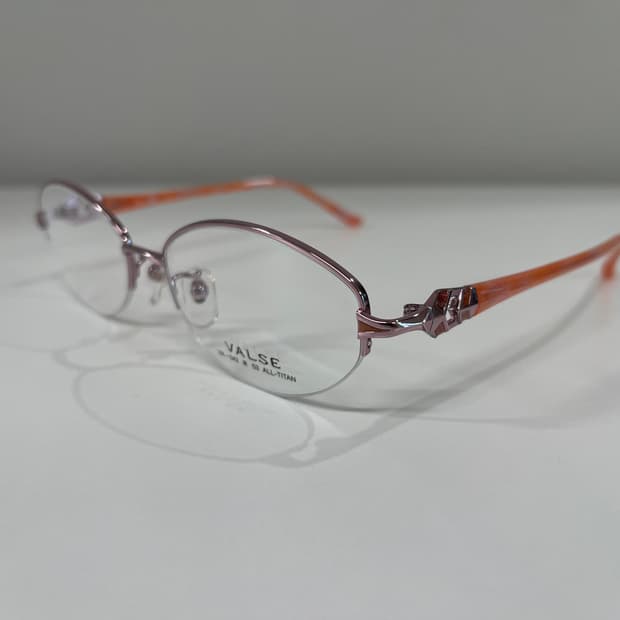 발스 VALSE 일본 티타늄 반무테 안경 빈티지 90s 6번