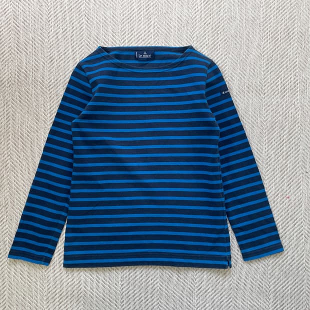 르미너 마린 스트라이프 보트넥 긴팔티셔츠 