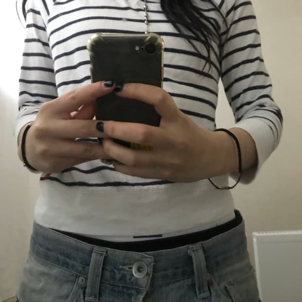 아베크롬비 스트라이프 롱슬리브